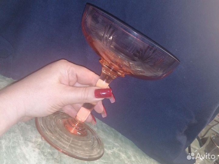 Ваза карамельное стекло СССР