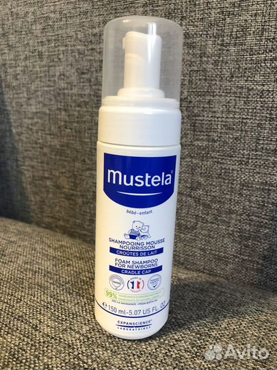 Mustela Шампунь-пенка от молочных корочек,150мл