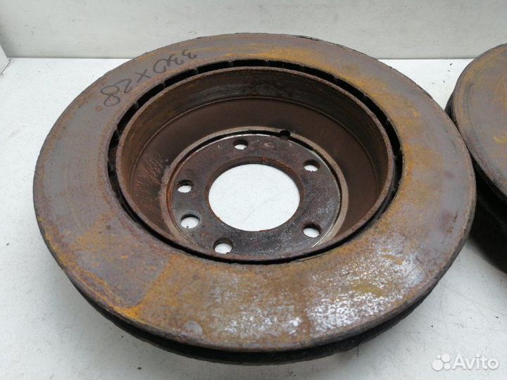 Диски тормозные задние Volkswagen Touareg 3.0 TDI