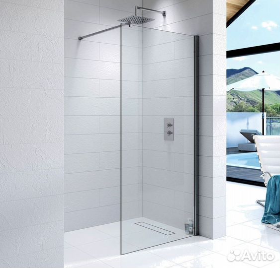 Стеклянные душевые перегородки