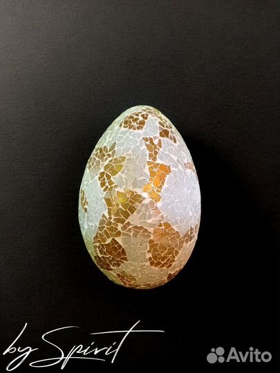 Светильник Яйцо Белое Золото