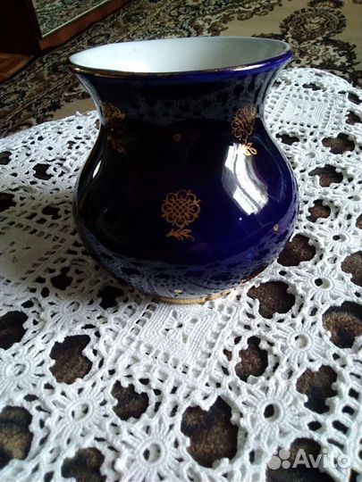 Фарфоровые ваза СССР, кобальт