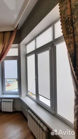 Жалюзи рулонные на окна ажур белый