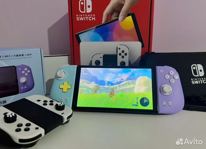 Nintendo switch oled с играми
