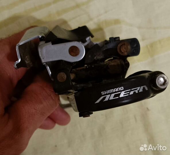 Передний переключатель + монетка (shimano)