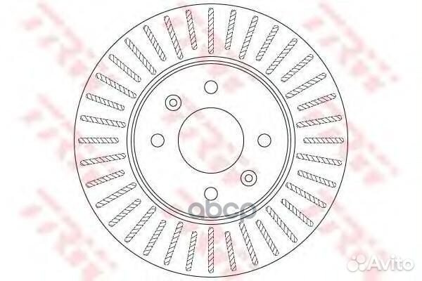 Диск тормозной передний TRW DF6198 DF6198 TRW