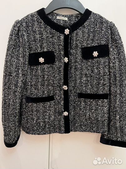 Твидовый жакет designers cat для девочки