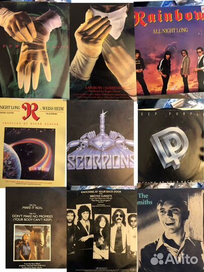 Синглы singles Scorpions, Depeche mode, Rainbow