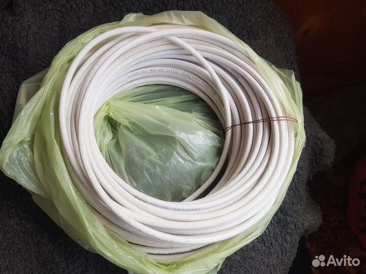 Коаксиальный кабель RG-6U High quality 50 метров