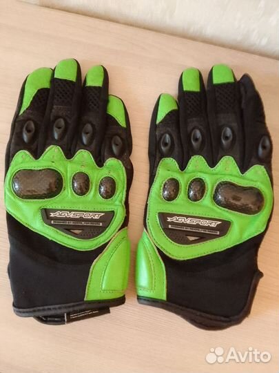 Перчатки женские байкерских бу xs