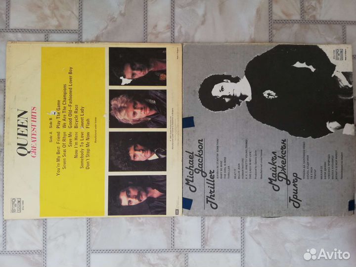 Виниловые пластинки queen, Майкл джексон