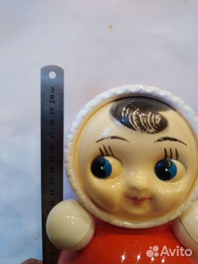 Игрушка неваляшка СССР, 21 см.,пластмасса