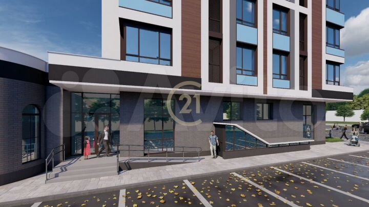 Своб. планировка, 110 м², 9/16 эт.