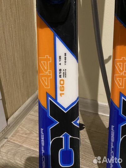 Горные лыжи Fischer, ботинки Solomon+ палки