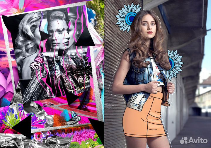 Коллажирование, ретушь, восстановление фото