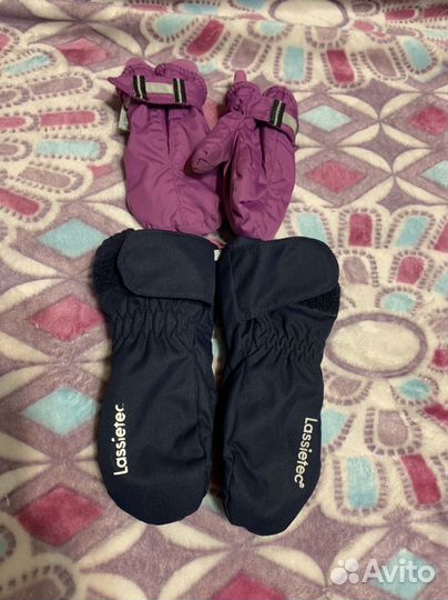 Варежки детские демисезонные утепленные