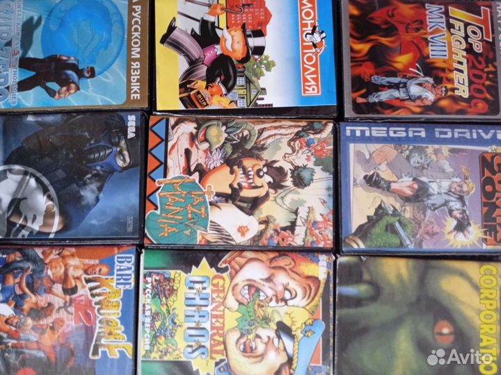 Картриджи для Sega mega drive 2