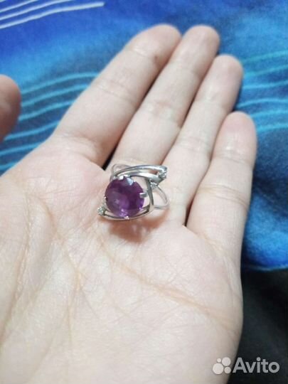 Кольцо серебро
