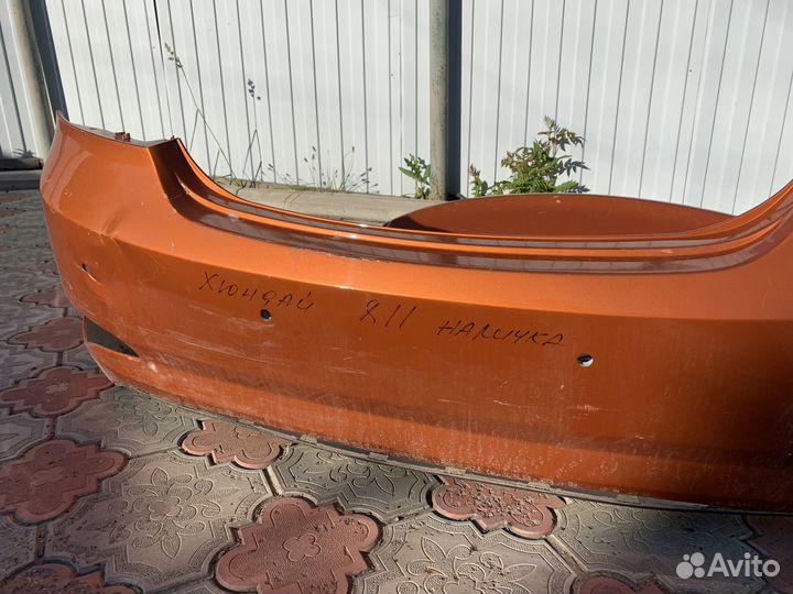 Задний бампер Solaris I 86610 4L510 оригинал