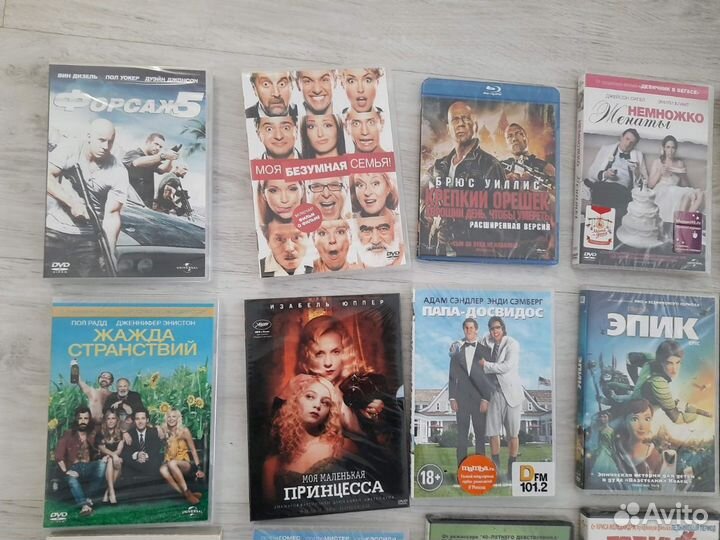 DVD Blu-ray диски Новые с фильмами и мультфильмами