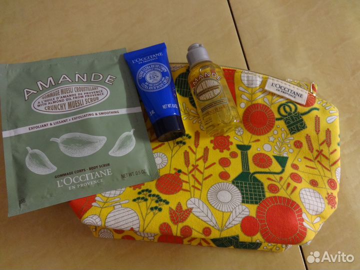 Gucci Flora косметичка,Локситан косм-ка с наполнен