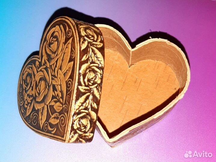 Шкатулка «Розы», сердце