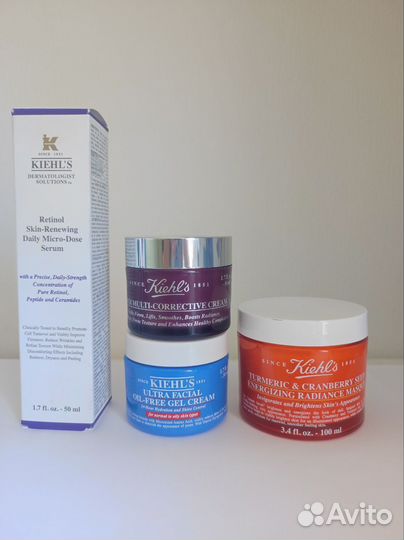 Kiehl's крем для лица, сыворотка, маска