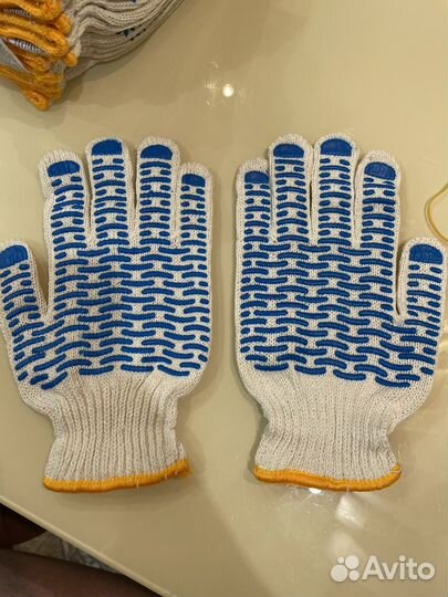 Перчатки хб с пвх