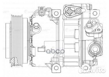 Компрессор кондиц. для а/м Hyundai Santa Fe II