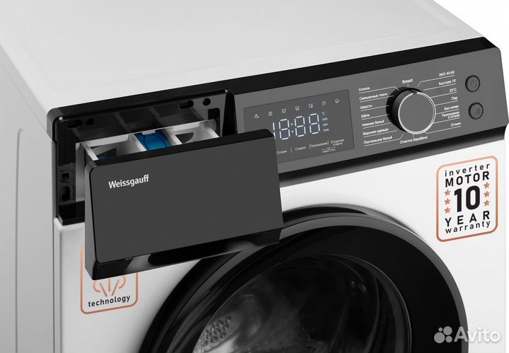 Стиральная машина Weissgauff WM 45127 Inverter Ste