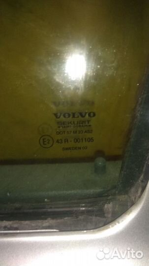 Стекло Задней Левой Двери Volvo XC70 Вольво 70
