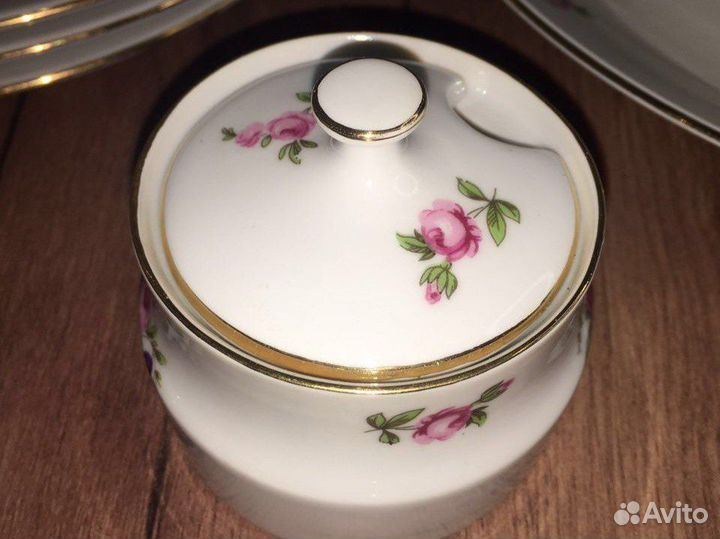 Столовый сервиз мейсенский букет Чехословакия