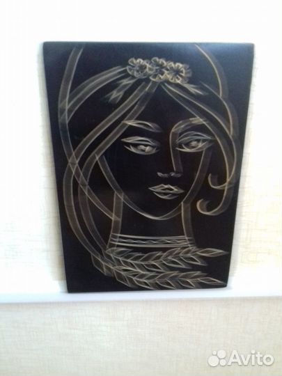 Картина резная по дереву