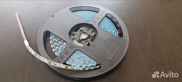 Светодиодная холод белая незащищенная лента 552