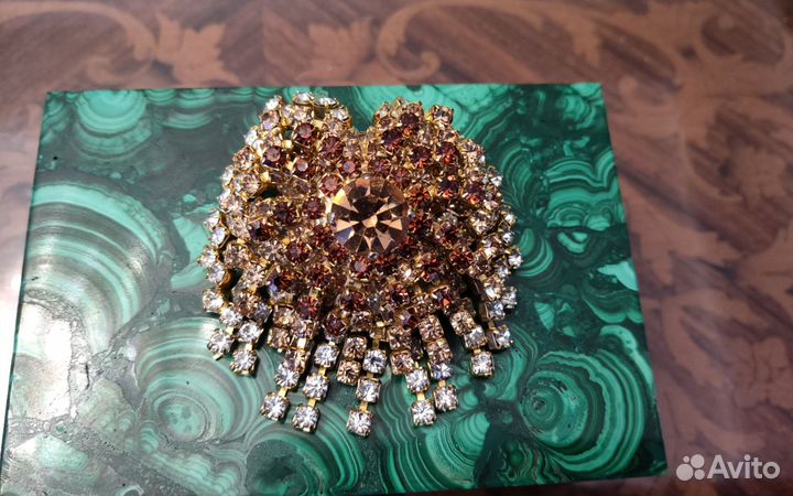 Брошь винтажная Чехия времен СССР