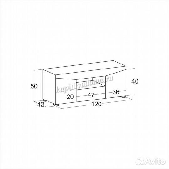 Тумба тв Лакки с фотопечатью