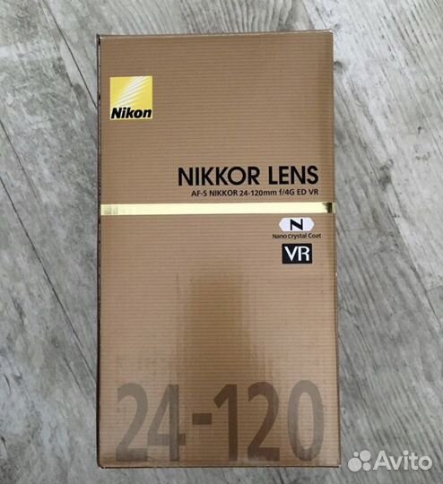 Nikon 24-120 f4G ED VR AF-S, Новый