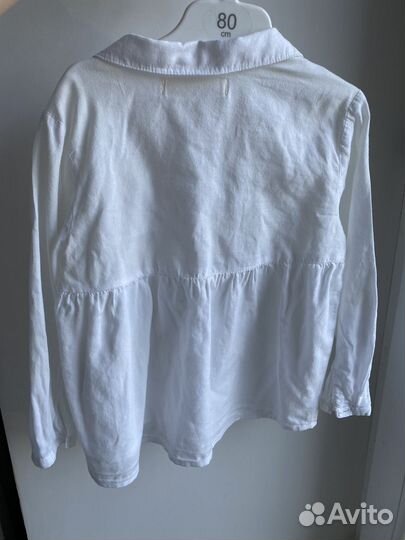 Рубашка zara 2 шт размер 110 и 104