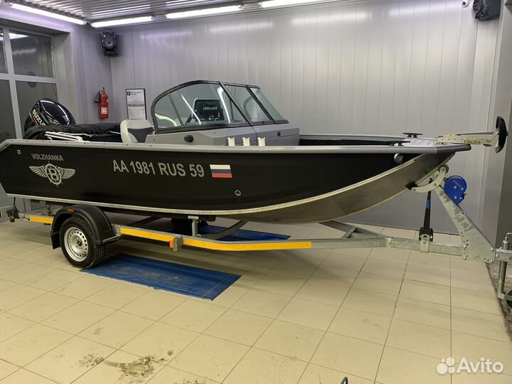 Лодка Волжанка 50 Fish + Suzuki DF 70 ATL