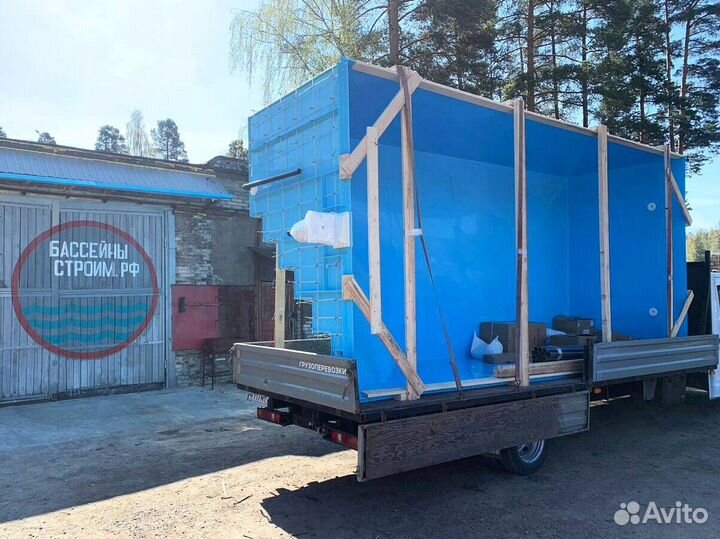 Бассейн 5,7х2,8 полипропиленовый