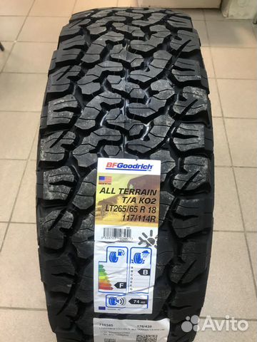 Bfgoodrich All-Terrain T/A KO2 265/65 R18 117R