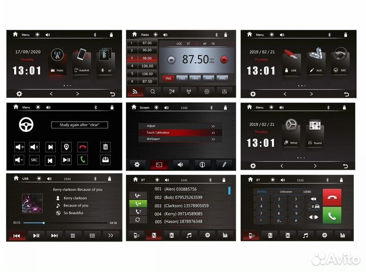 Магнитола Nakamichi NAM1700-M 9 дюймов Mirrorlink