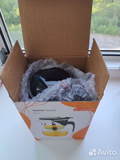 Чайник из боросиликатного стекла