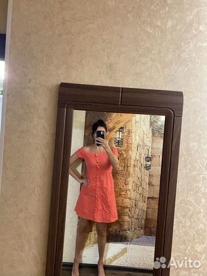 Платье лен 44