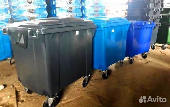 Евро контейнер 1,1 m3 для мусора