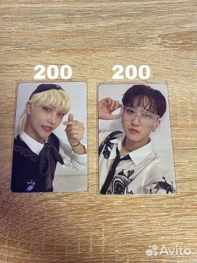 Официальные карточки stray kids феликс, банчан