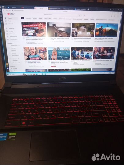 Игровой ноутбук msi katana