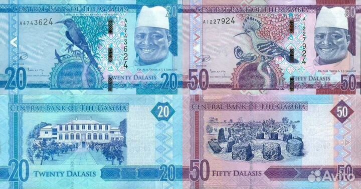 Банкноты Гамбии, Ганы