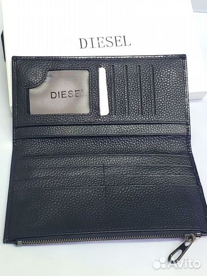 Купюрница кошелёк клатч мужской кожаный Diesel