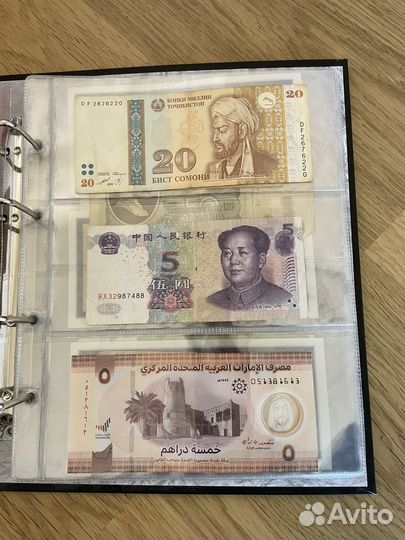 Продам альбом с купюрами разных стран